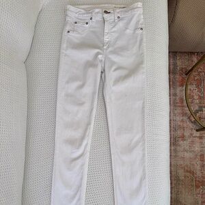 rag & bone JEAN Jeans Women's 27 White High Rise Ankle Skinny Denim W1568M595BLA